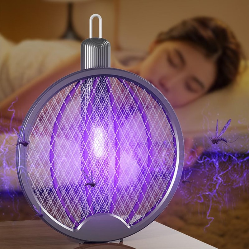 Foldable Rechargeable Electric Mosquito Swatter Mosquito Killer Lamp 3