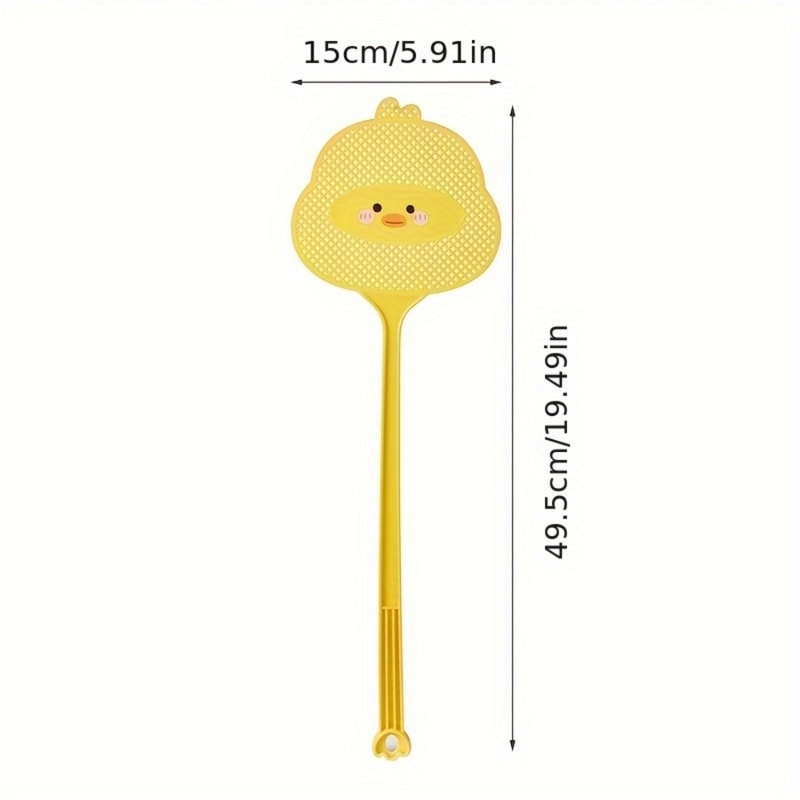 Durable Cartoon Duck Fly Swatter Set Extendable & Thickened Mosquito Control Tool