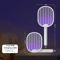 Foldable Electric Mosquito Swatter Rechargeable UV Bug Zapper Racket