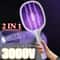 Electric Fly Swatter and USB Rechargeable Bug Zapper Racket