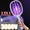 Electric Fly Swatter and USB Rechargeable Bug Zapper Racket