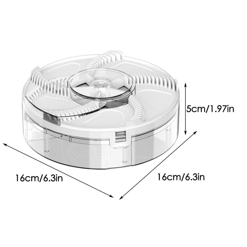 Rechargeable Rotating Fly Trap Silent Indoor Pest Control Fly Catcher Device 7