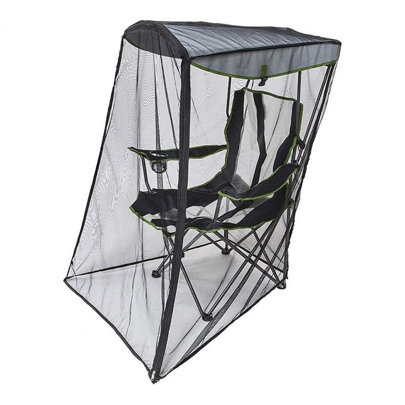 Canopy Chair Mosquito Net Cover with Zipper for Camping Fishing and Outdoor Relaxing