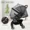 Baby Stroller Mosquito Net & Sunshade Cover with Dual Zipper