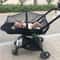 Baby Stroller Mosquito Net & Sunshade Cover with Dual Zipper