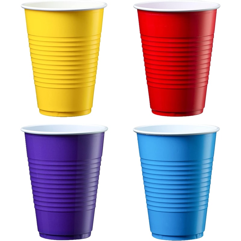 Premium Plastic Party Cups Durable Disposable Party Cups For Beer Pong Drinks Events 0