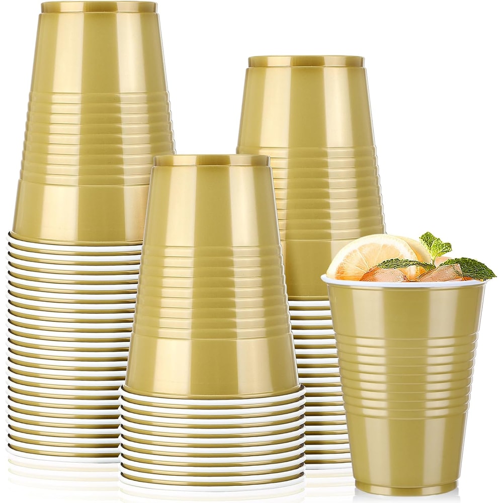 Premium Plastic Party Cups Durable Disposable Party Cups For Beer Pong Drinks Events 5