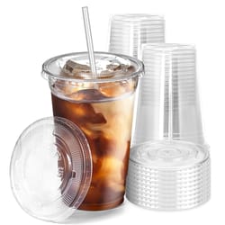 premium disposable plastic cups with lids party drink cups for cold beverages