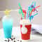 Flexible Disposable Plastic Straws For Boba Tea Smoothies Party Drinks 0