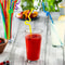 Flexible Disposable Plastic Straws For Boba Tea Smoothies Party Drinks 3