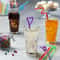 Flexible Disposable Plastic Straws For Boba Tea Smoothies Party Drinks 4