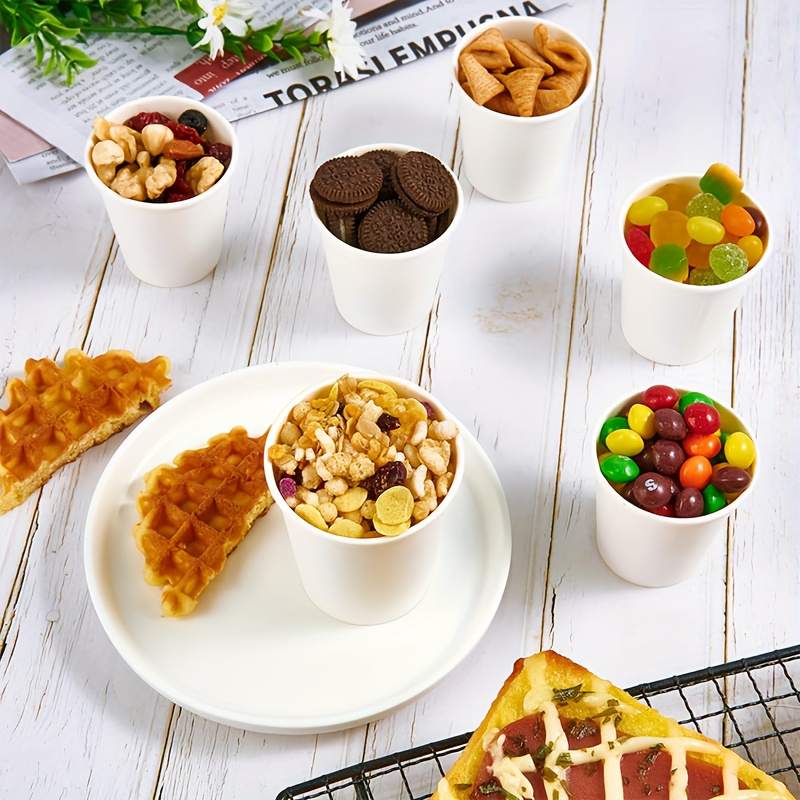 Mini Disposable Paper Cups Coffee Tasting Paper Cups For Juice Candy Party Events 2