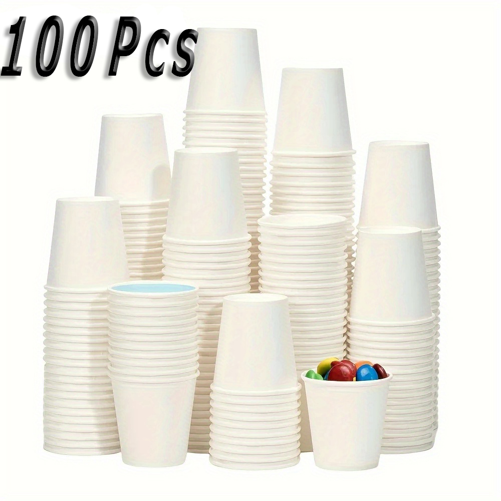 Mini Disposable Paper Cups Coffee Tasting Paper Cups For Juice Candy Party Events 7