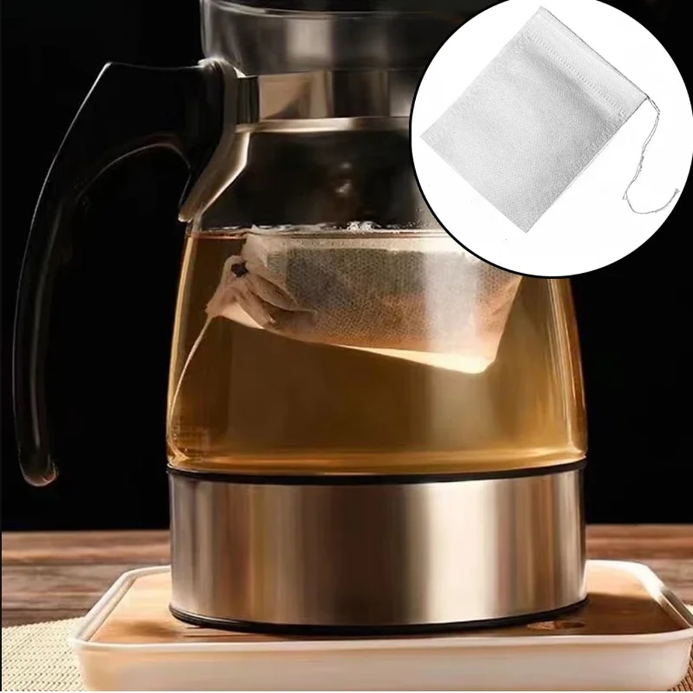 Empty Loose Leaf Tea Filters with String Tea Infuser Bags