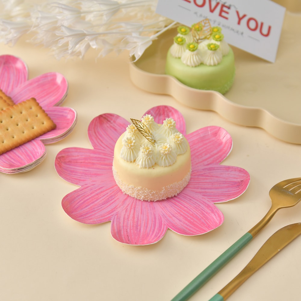 Daisy Flower Disposable Party Plates For Birthdays Picnics And Cake Tables 3