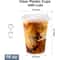 Premium Clear Plastic Cups With Lids Disposable Smoothie Iced Coffee Cups 1