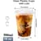 Premium Clear Plastic Cups With Lids Disposable Smoothie Iced Coffee Cups 7