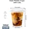 Premium Clear Plastic Cups With Lids Disposable Smoothie Iced Coffee Cups 6