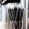 Disposable Plastic Straws Cocktail Stirrers Black Party Drink Accessories 2