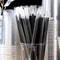 Disposable Plastic Straws Cocktail Stirrers Black Party Drink Accessories 2