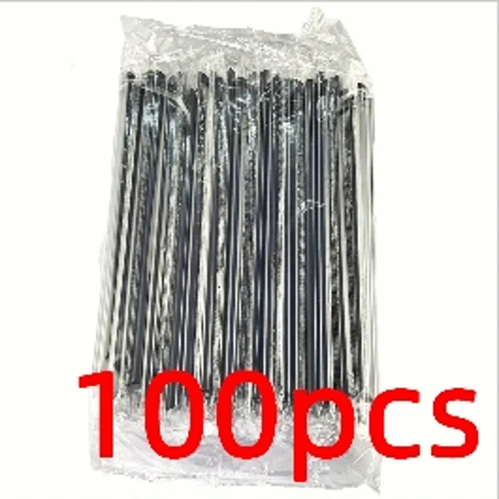 Disposable Plastic Straws Cocktail Stirrers Black Party Drink Accessories 6