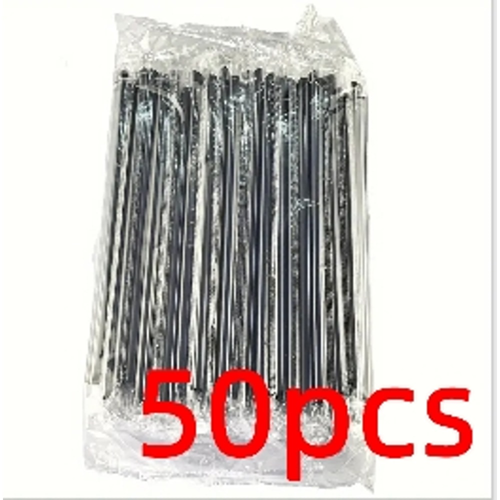 Disposable Plastic Straws Cocktail Stirrers Black Party Drink Accessories 5