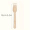 Disposable Wooden Forks for Dessert Cake Salad and Party Tableware