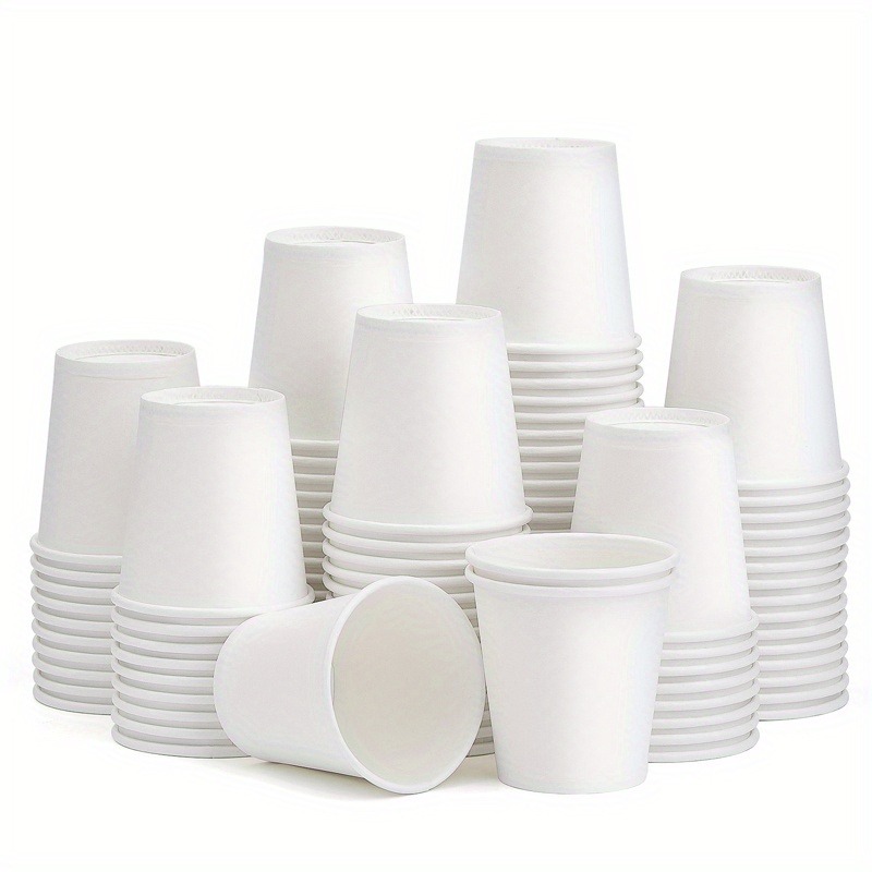 Disposable Mini Paper Cups for Mouthwash Tasting Snacks and Office Drinks