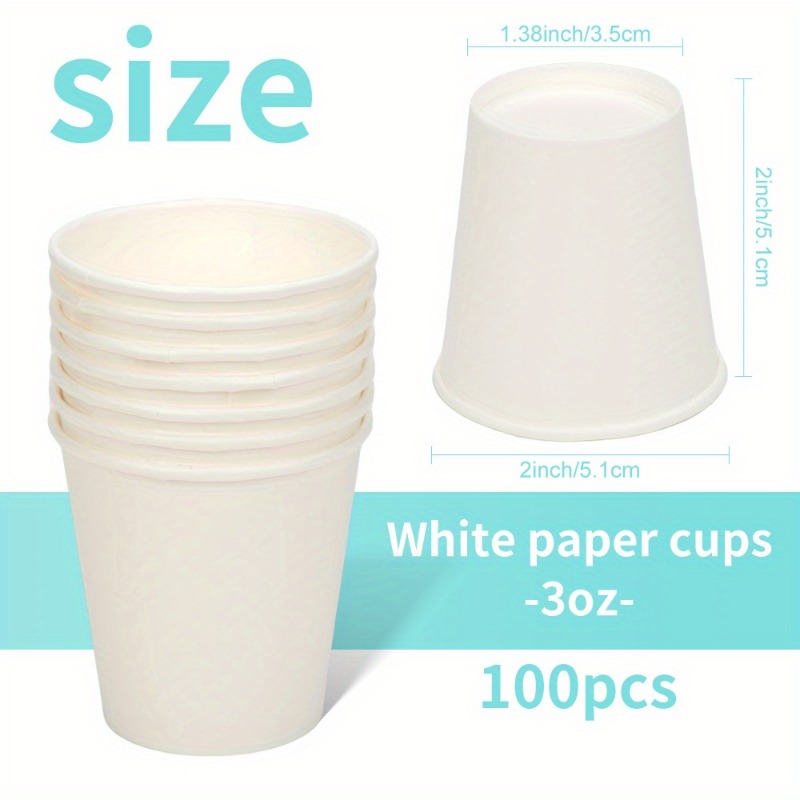 Disposable Mini Paper Cups for Mouthwash Tasting Snacks and Office Drinks