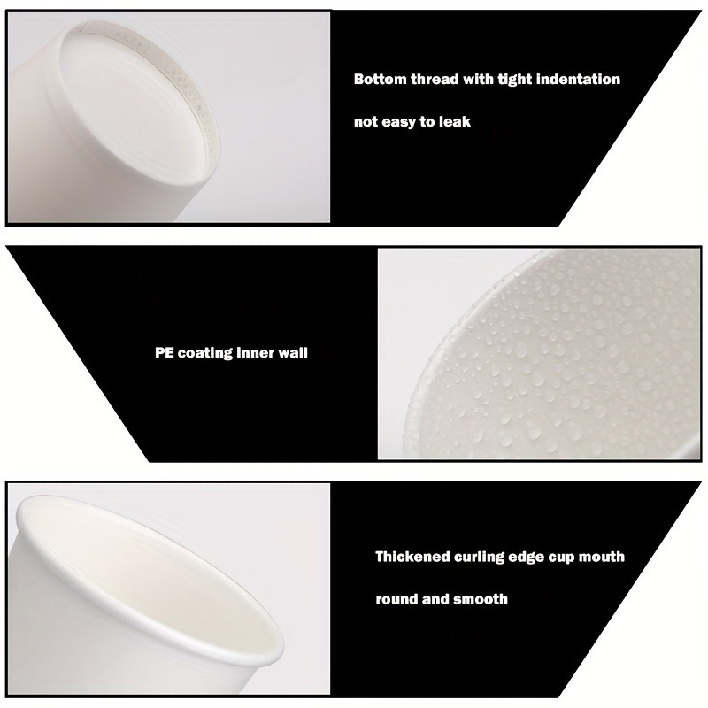 Disposable Mini Paper Cups for Mouthwash Tasting Snacks and Office Drinks
