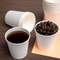 Disposable Mini Paper Cups for Mouthwash Tasting Snacks and Office Drinks