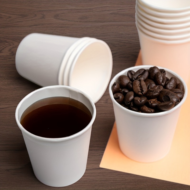 Disposable Mini Paper Cups for Mouthwash Tasting Snacks and Office Drinks