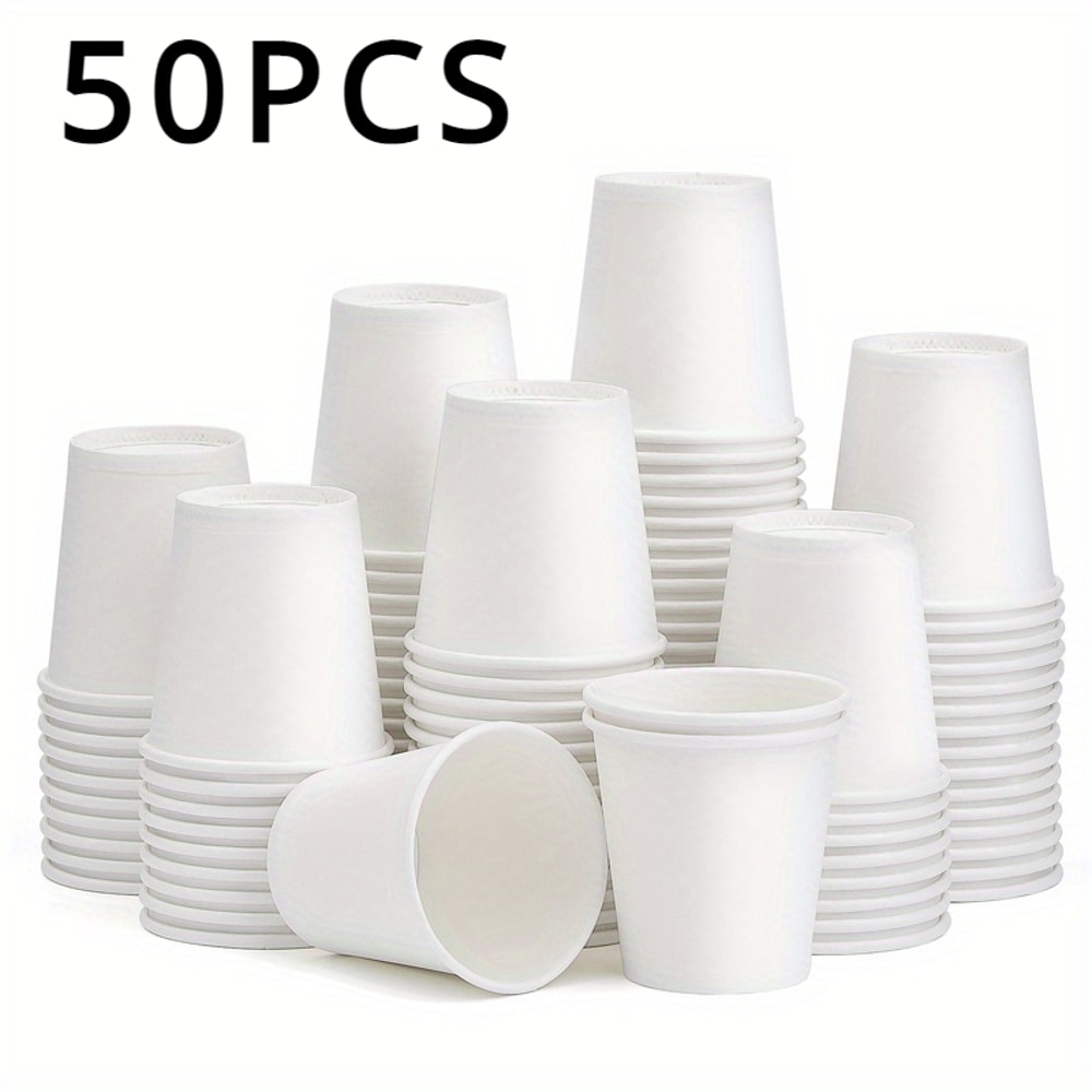 Disposable Mini Paper Cups for Mouthwash Tasting Snacks and Office Drinks