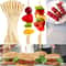 Natural Bamboo BBQ Grilling Skewers Disposable Bamboo Sticks for Parties, Kabobs & Fruit