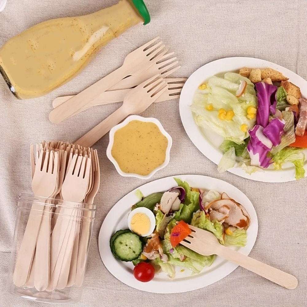 Premium Portable Disposable Forks Durable Disposable Forks for Kitchen