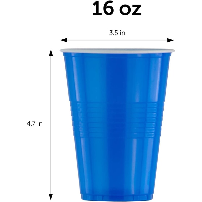 Disposable Party Cups Set Versatile Beer Pong Cups Outdoor Drinkware 6