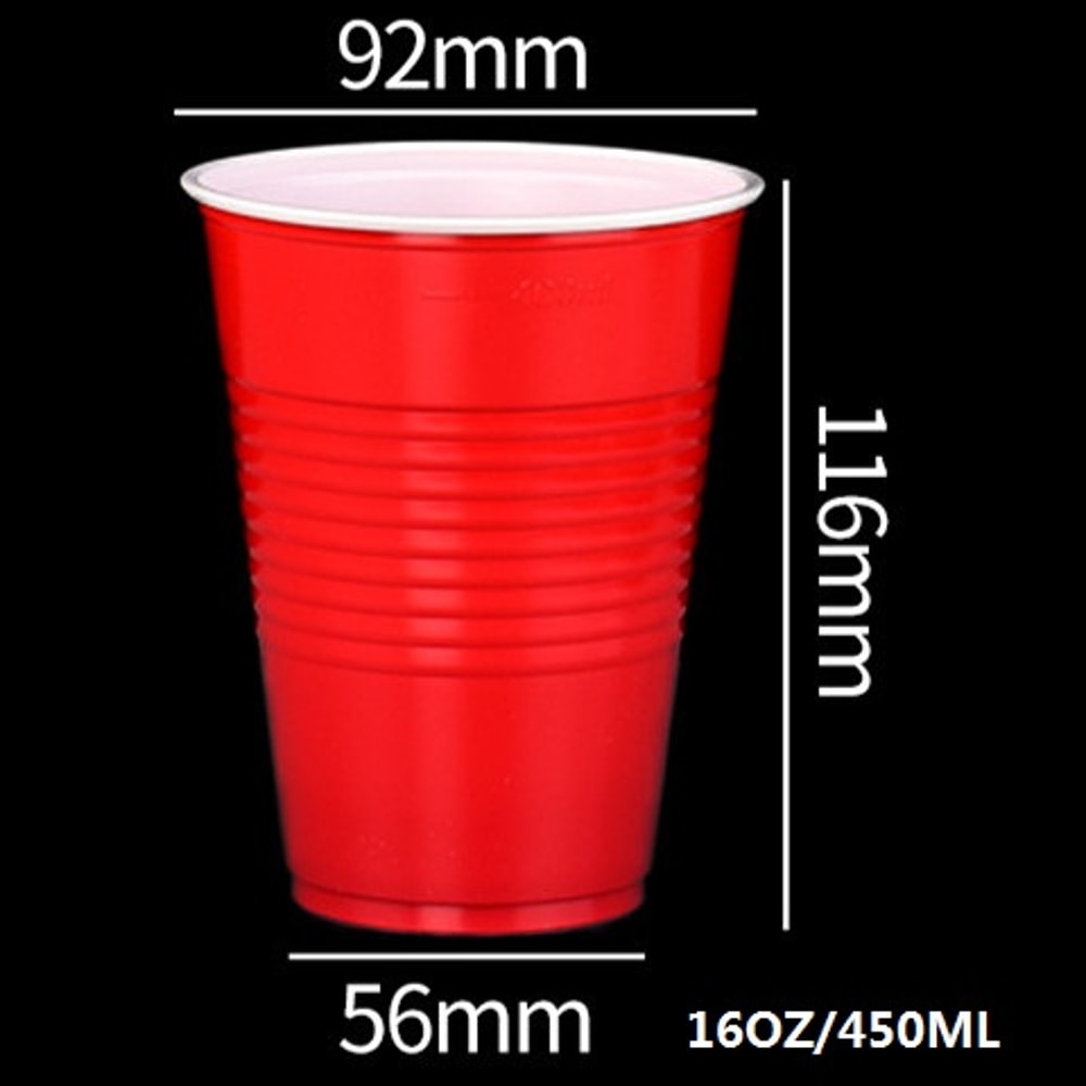 Disposable Party Cups Set Versatile Beer Pong Cups Outdoor Drinkware 5
