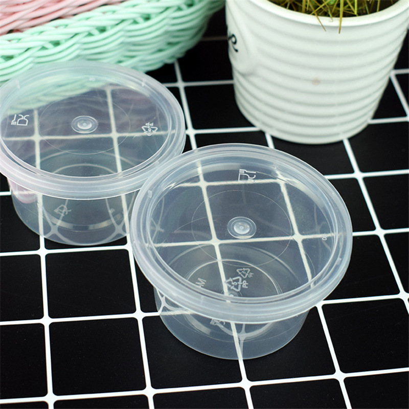 Disposable Sauce Cups Plastic Containers With Lids 1
