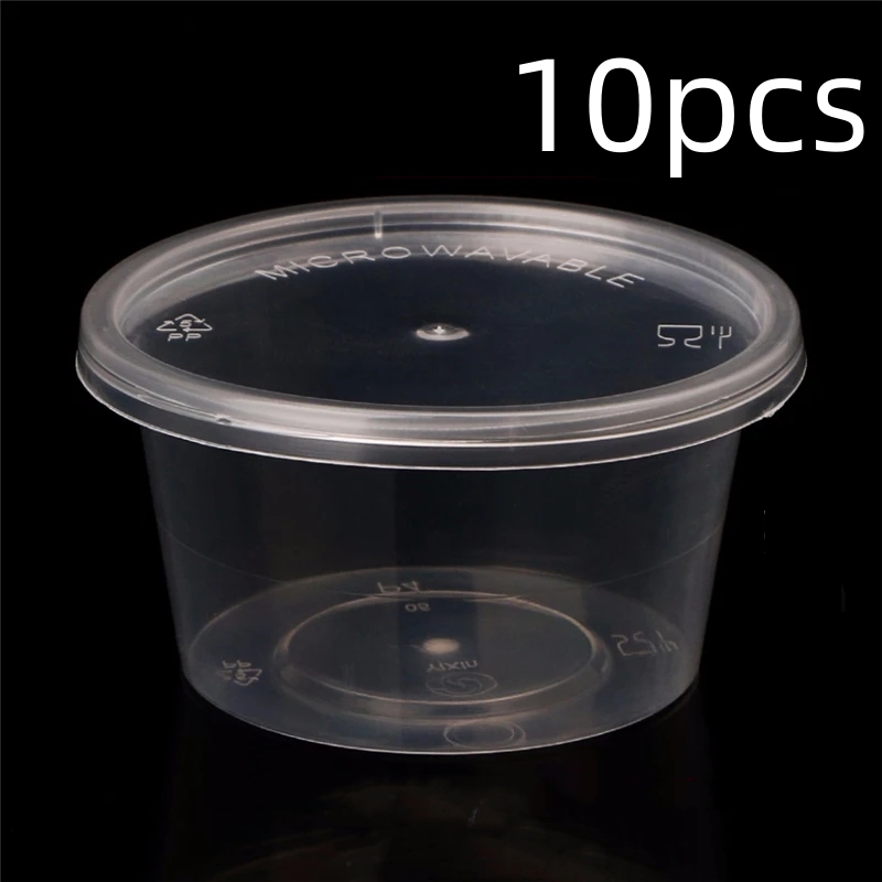 Disposable Sauce Cups Plastic Containers With Lids 6