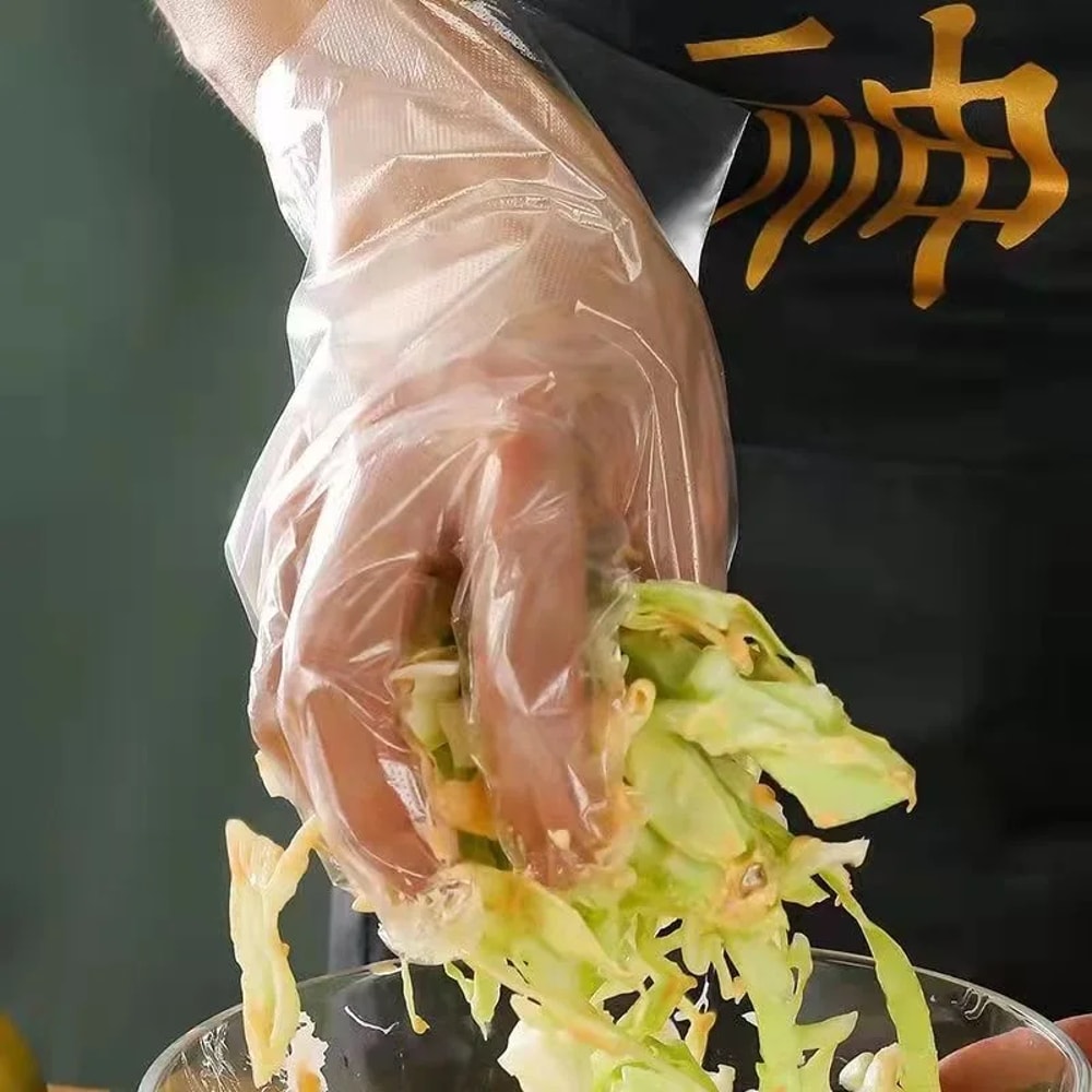 Transparent Disposable Gloves Kitchen Gloves For Cooking 0