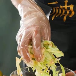 transparent disposable gloves kitchen gloves for cooking