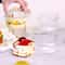 Dessert Cups with Lids Clear Square Plastic Dessert Boxes