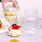 Dessert Cups with Lids Clear Square Plastic Dessert Boxes