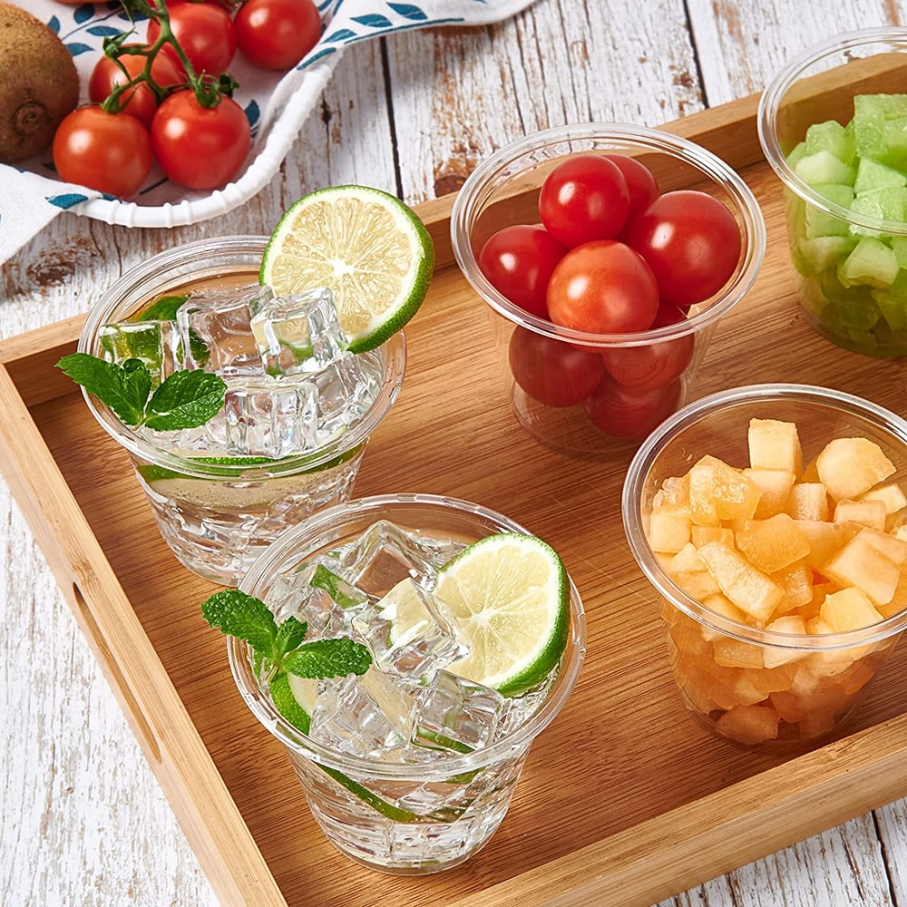 Clear Disposable Plastic Cups For Parties Picnics And Tastings 4