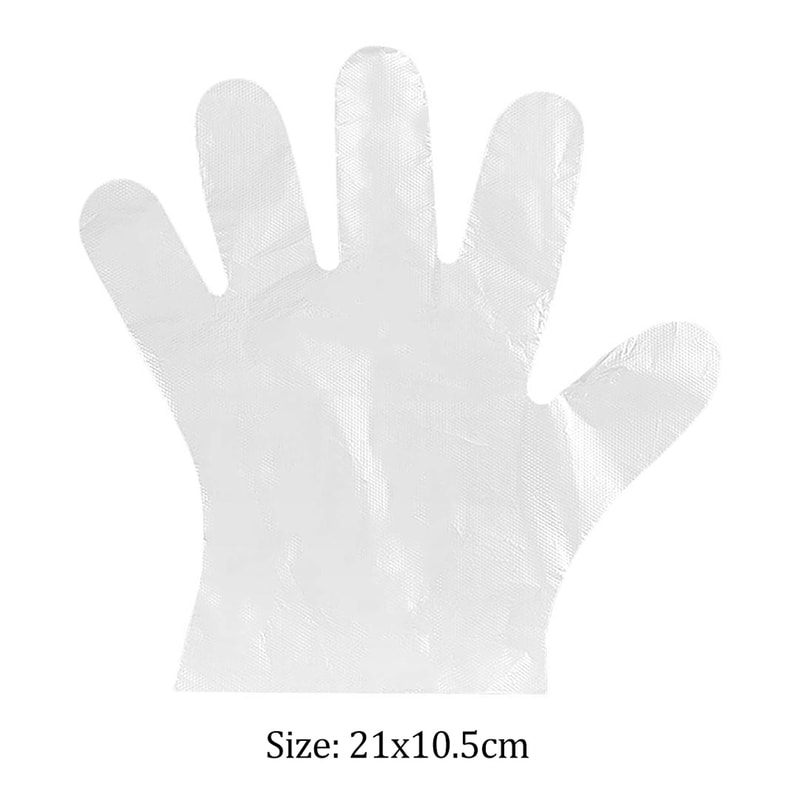 Disposable PE Gloves for Food Prep Kitchen BBQ and Cleaning