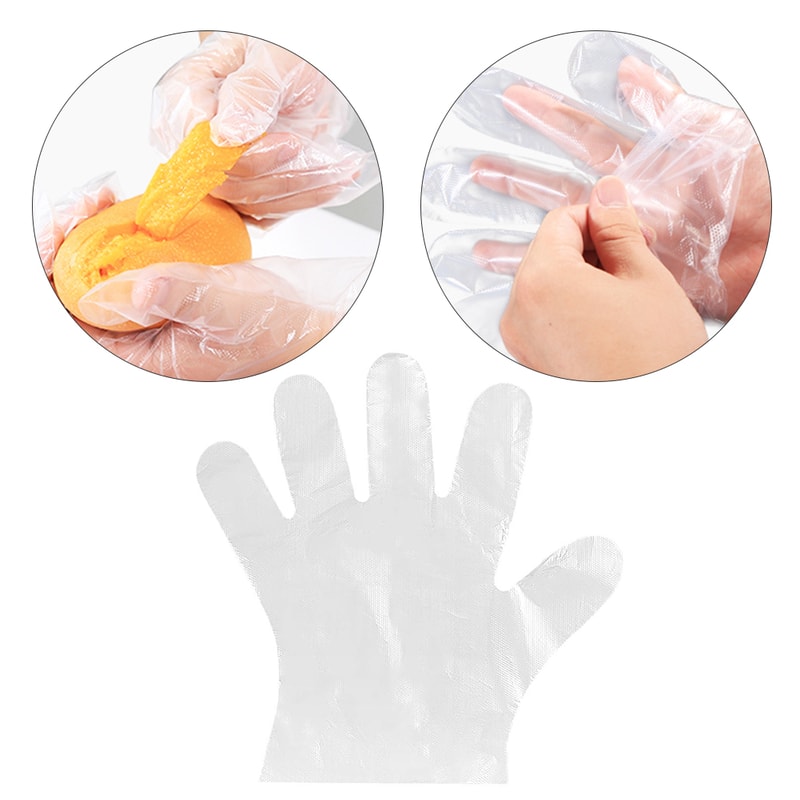 Disposable PE Gloves for Food Prep Kitchen BBQ and Cleaning