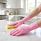 Premium Pink Nitrile Gloves Durable Disposable Food Handling Powder Free Protection 0