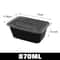 Premium Leakproof Black Disposable Food Containers With Lids For Meal Prep Storage 7