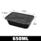 Premium Leakproof Black Disposable Food Containers With Lids For Meal Prep Storage 6