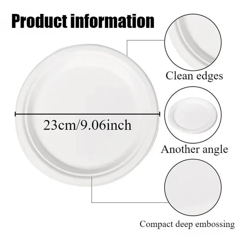 Biodegradable Paper Plates Disposable Party Plates 1